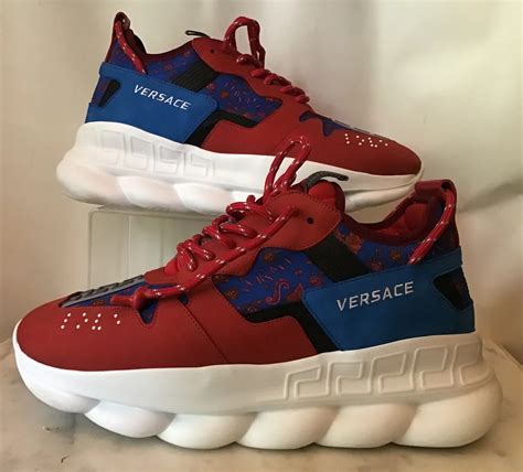 scarpe versace chain reaction donna|versace barocco chain reaction sneakers.